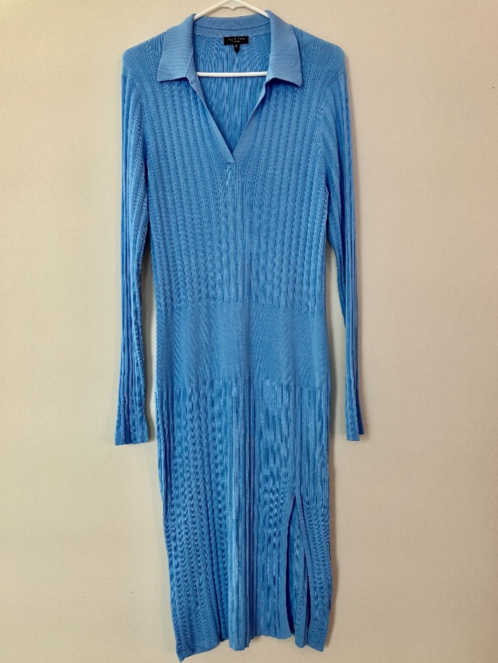 Rag & Bone Knit Long Sleeve Midi Dress 16 XL